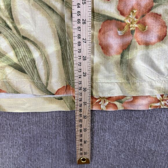 Tommy Bahama Shirt Mens Large Yellow Floral Button‎ Up Silk Casual Outdoors XXL - Picture 3 of 7